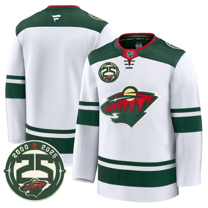 Team Jersey Minnesota Wild 25th Anniversary Patch Stitched by Hockey David