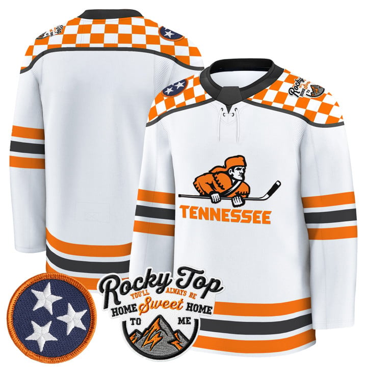 Team Jersey Tennessee Volunteers 2025-26 Hockey Premium Stitched by Hockey David