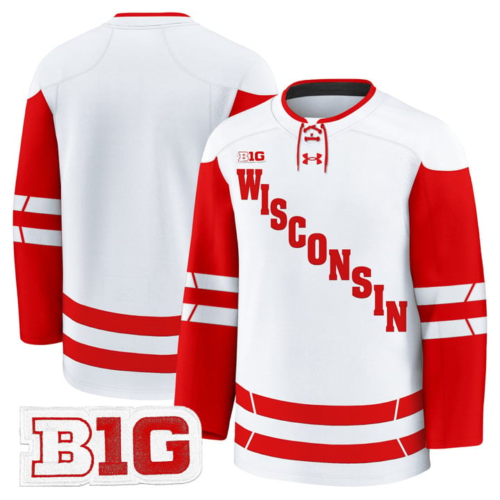 Team Jersey Wisconsin Badgers 2025-26 Premium Stitched by Hockey David