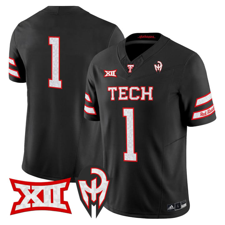 Team Jersey #1 Texas Tech Red Raiders Too Cold Vapor Limited Stitched by My Store NCAA Football Jerseys