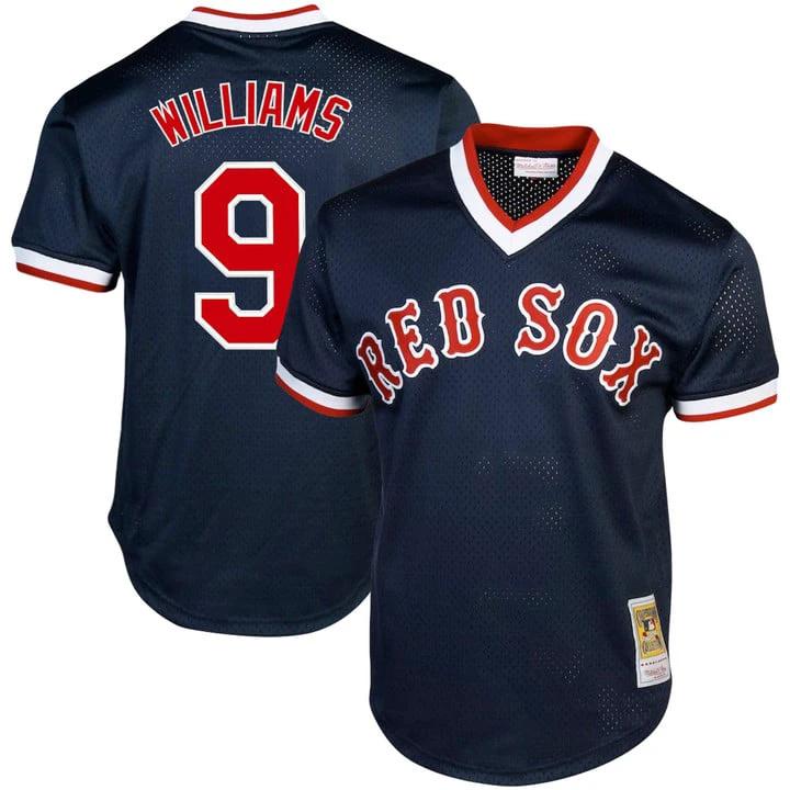 Ted Williams Jersey #9 Boston Red Sox Throwback Cooperstown Stitched Navy by Baseball Jerseys 7