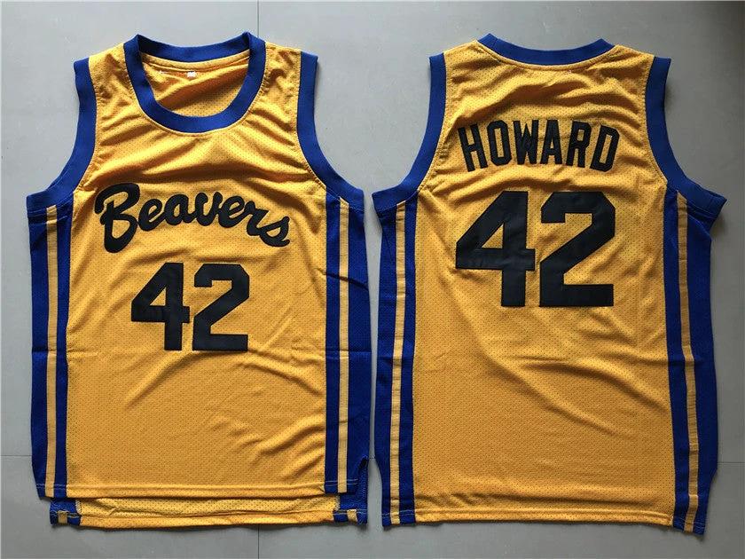 Teen Wolf Beavers #42 Scott Howard Basketball Jersey Yellow by My store basketball