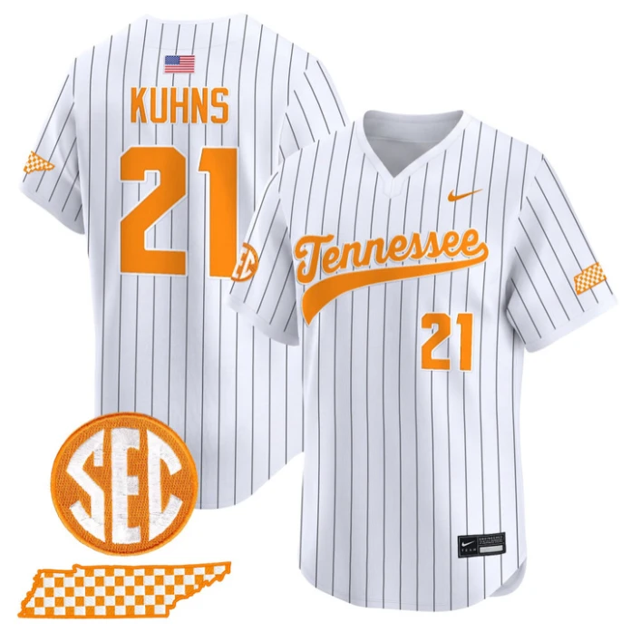 Tegan Kuhns Jersey #21 Tennessee Vols 2026 Smokey Grey Series Stitched by My Store