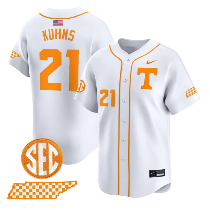 Tegan Kuhns Jersey #21 Tennessee Vols 2026 Smokey Grey Series Stitched by My Store