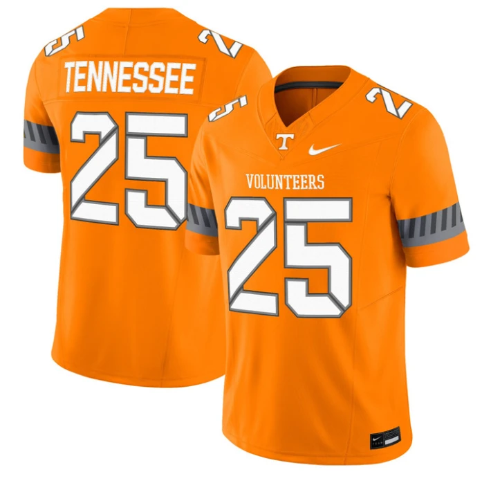 Tennessee Jersey #25 Tennessee Vols 2025 Smokey Grey Series Stitched Orange by NCAA Football Jersey