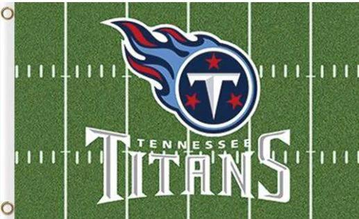 Tennessee Titans Green Flag 3X5 Ft Polyester Banner USA 90x150cm by flagsjustdoit