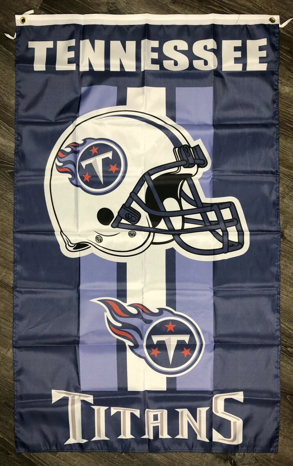 Tennessee Titans Vertical Flag 3x5 ft Sports Blue Vertical Banner Man-Cave Garage by flagsjustdoit