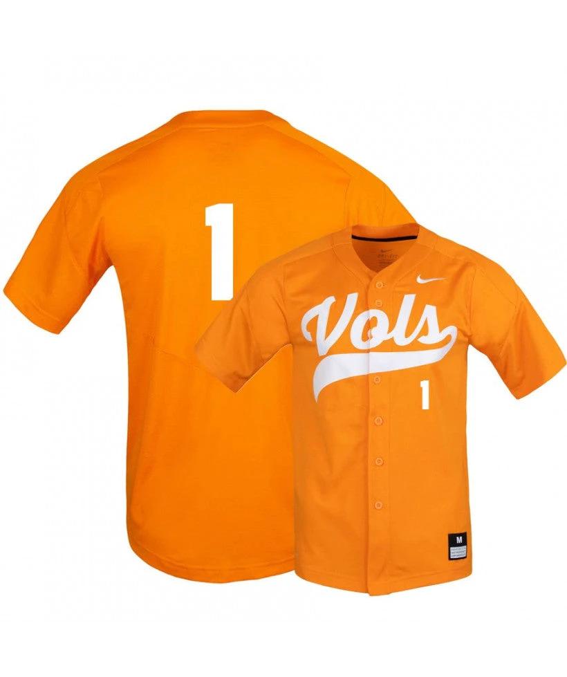 Tennessee Volunteers 1 Alerick Soularie Elite Orange Baseball Jersey by My Store