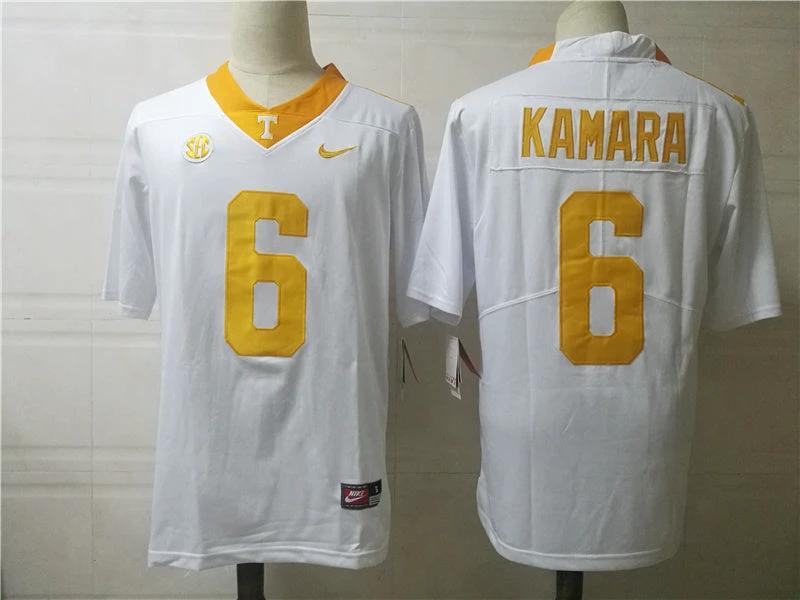 Tennessee Volunteers #6 Alvin Kamara College Football Jersey White by My Store