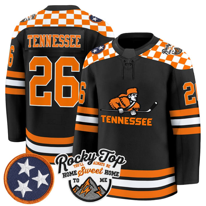 Tennessee Jersey #26 Tennessee Volunteers 2025-26 Hockey Premium Stitched by Hockey David