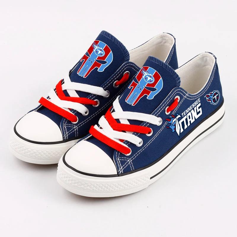 Tennessee Titans Low Top Canvas Sport Sneakers Shoes For Men Women Fans by Crocs