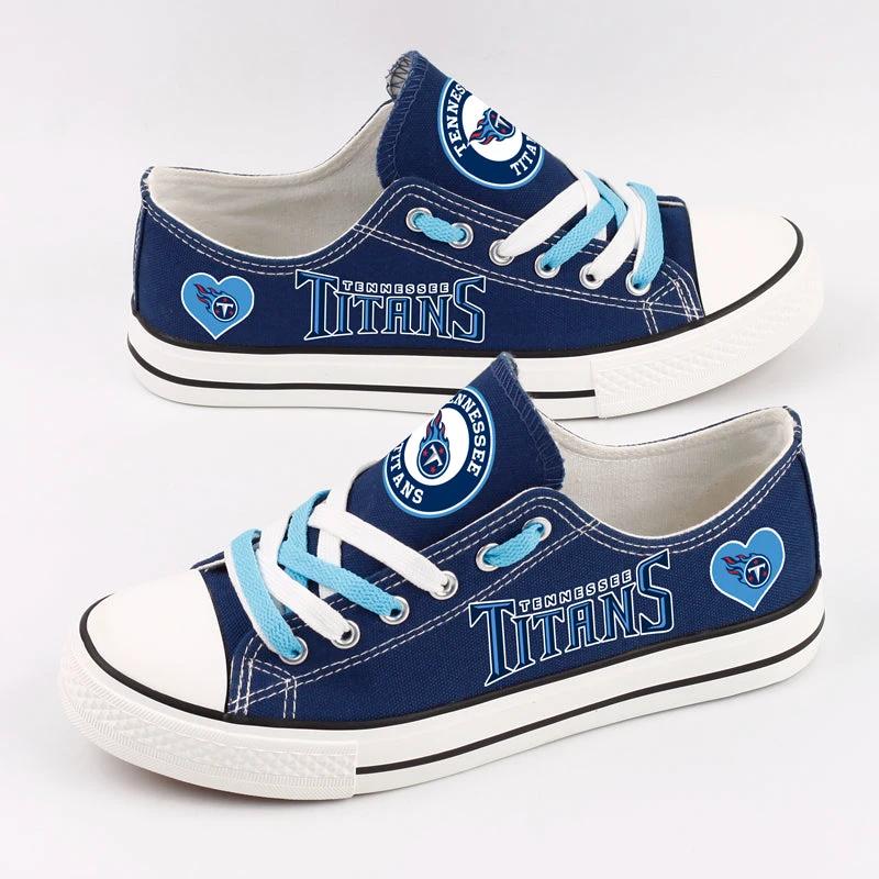 Tennessee Titans Low Top Canvas Sport Sneakers Shoes For Men Women Fans by Crocs