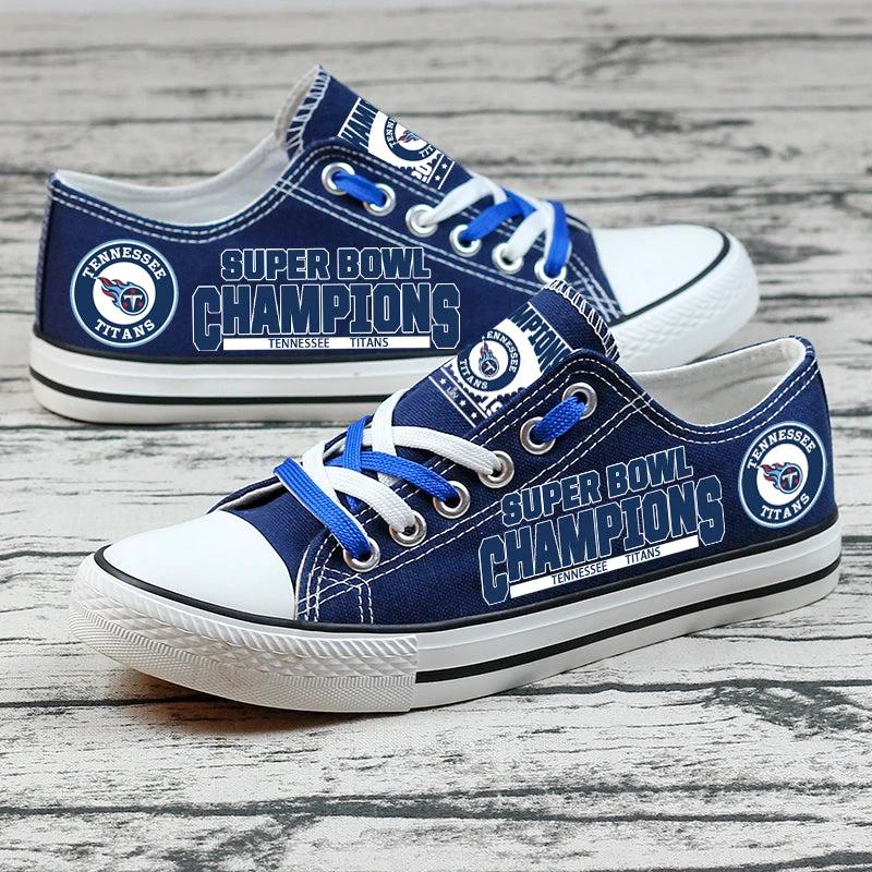 Tennessee Titans Low Top Canvas Sport Sneakers Shoes For Men Women Fans by Crocs