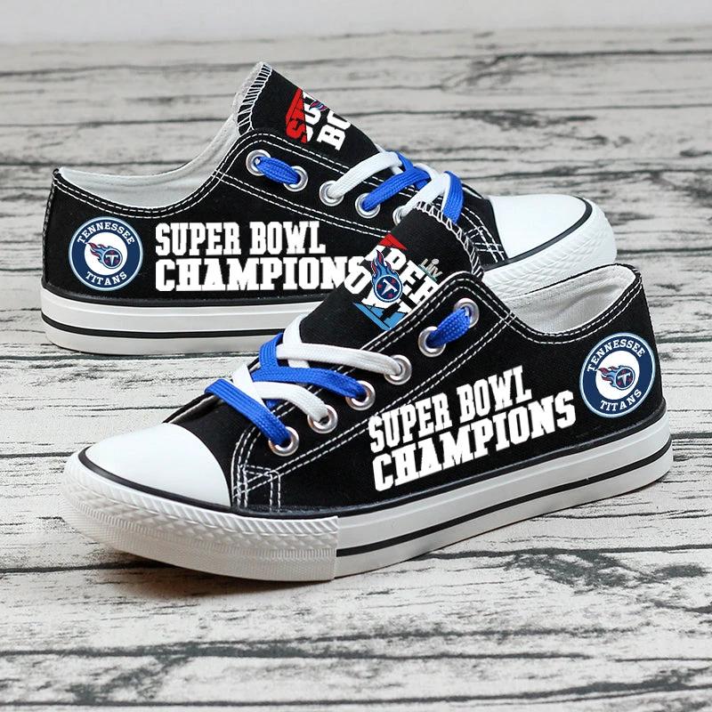 Tennessee Titans Low Top Canvas Sport Sneakers Shoes For Men Women Fans by Crocs