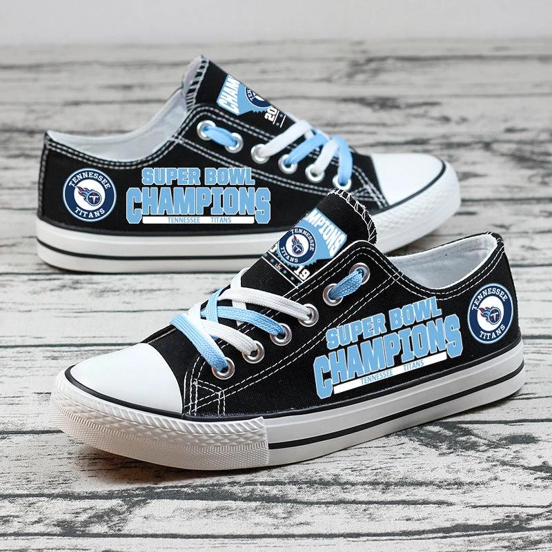 Tennessee Titans Low Top Canvas Sport Sneakers Shoes For Men Women Fans by Crocs