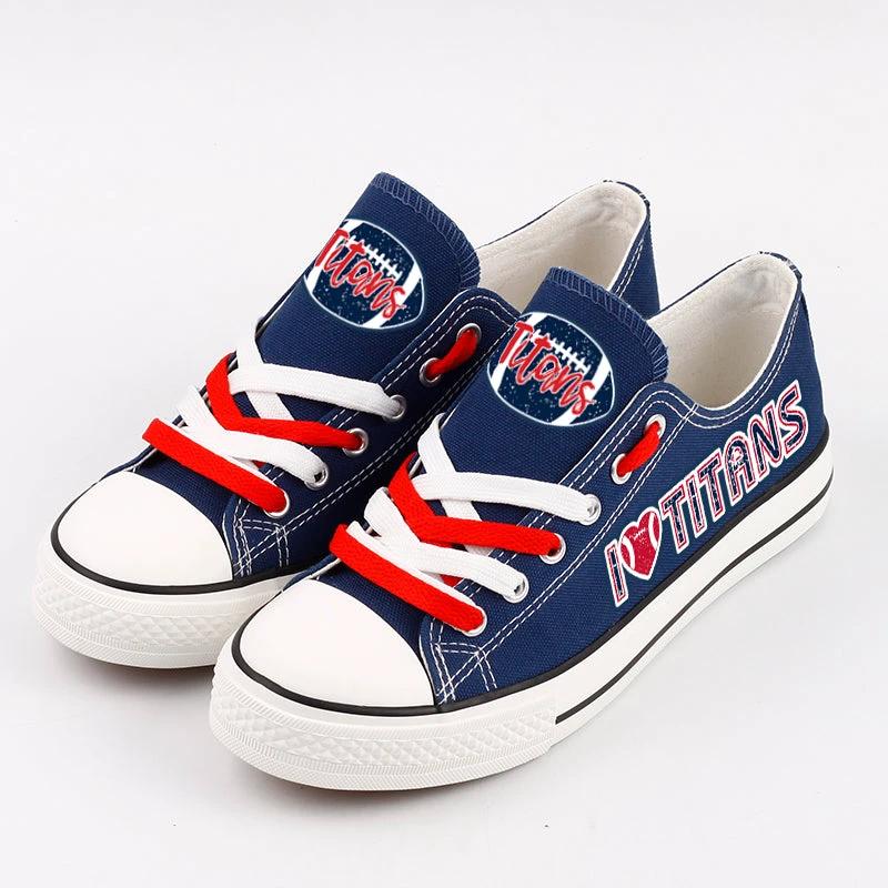 Tennessee Titans Low Top Canvas Sport Sneakers Shoes For Men Women Fans by Crocs