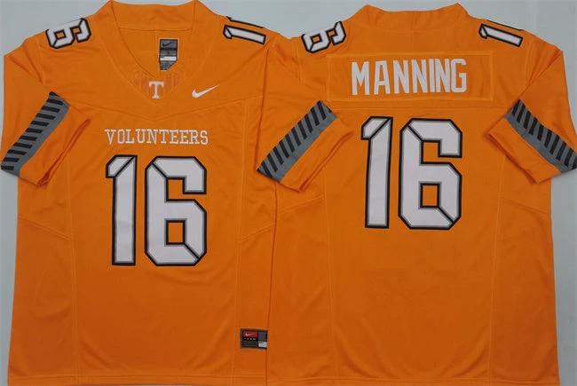 Tennessee Volunteers #16 Peyton Manning Jersey F.U.S.E. Football Stitched by My Store NCAA Football Jerseys