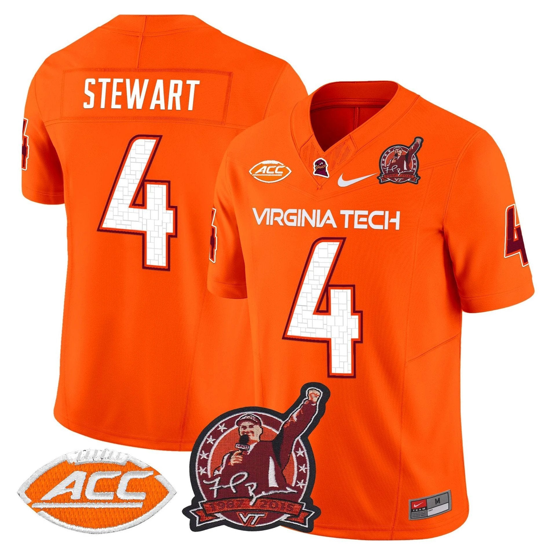 Terion Stewart Jersey #4 Virginia Tech Hokies Coach Frank Beamer 2025 by My Store NCAA Football Jerseys