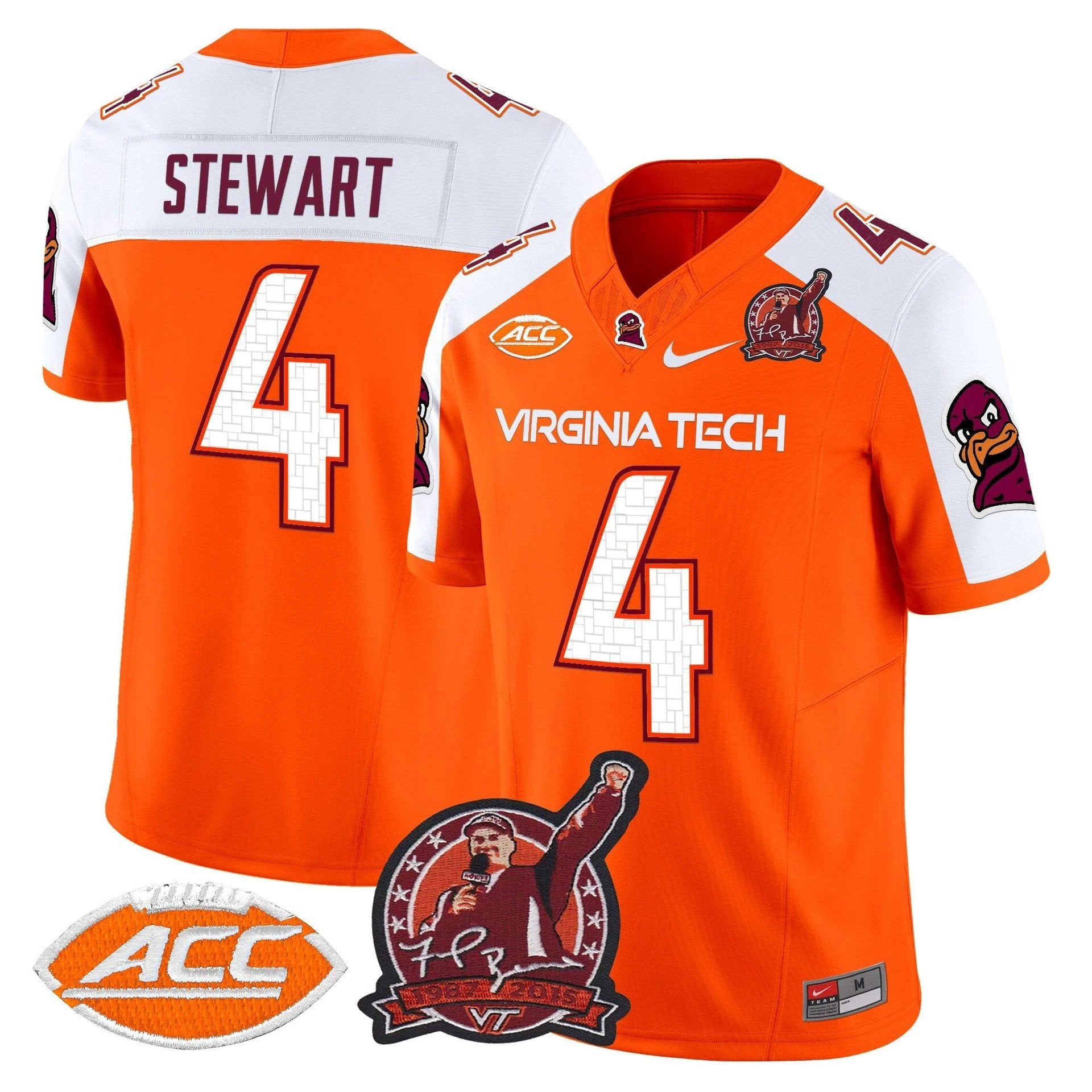 Terion Stewart Jersey #4 Virginia Tech Hokies Coach Frank Beamer 2025 by My Store NCAA Football Jerseys