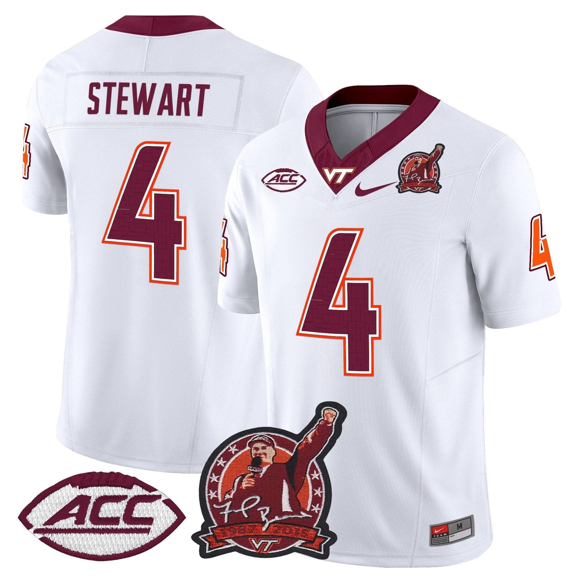 Terion Stewart Jersey #4 Virginia Tech Hokies Coach Frank Beamer 2025 by My Store NCAA Football Jerseys
