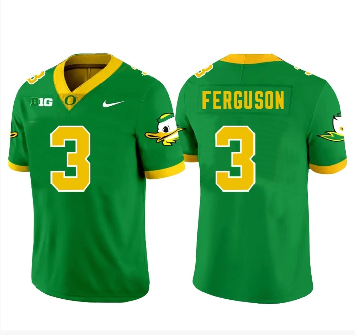 Terrance Ferguson Jersey #3 Oregon Ducks Football Green by My Store