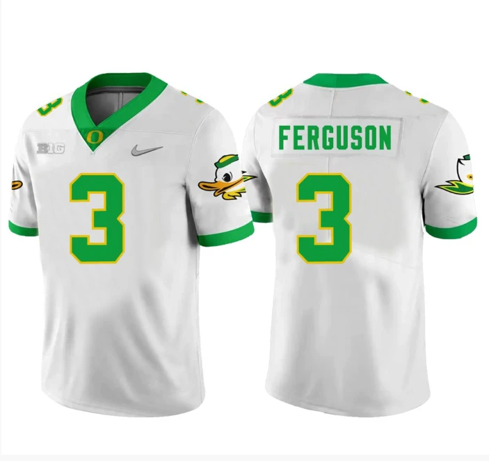 Terrance Ferguson Jersey #3 Oregon Ducks Football White by My Store