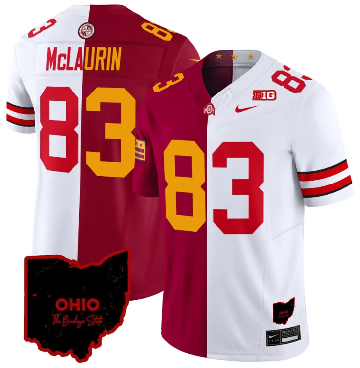 Terry McLaurin Jersey #83 Ohio State Buckeyes Split Vapor Football Stitched by NCAA Football Jersey