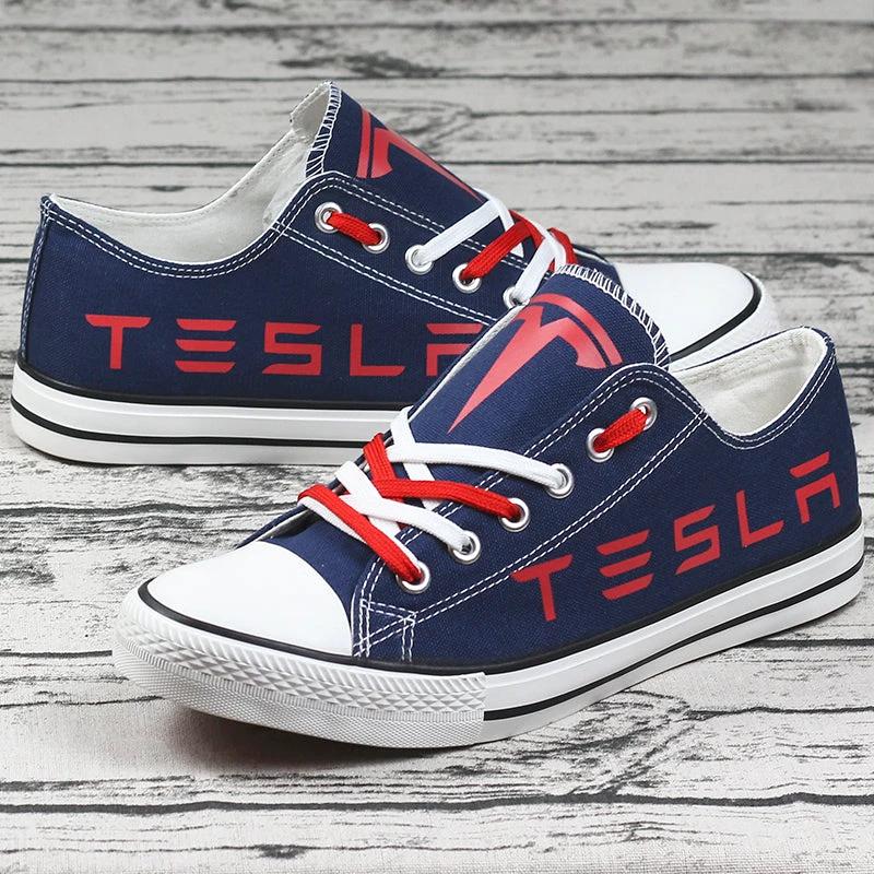 Tesla Canvas Sneakers Shoes For Men Women Fans by Crocs