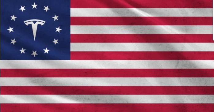 Tesla Flag America 3X5 Ft Polyester Banner USA 90x150cm by flagsjustdoit