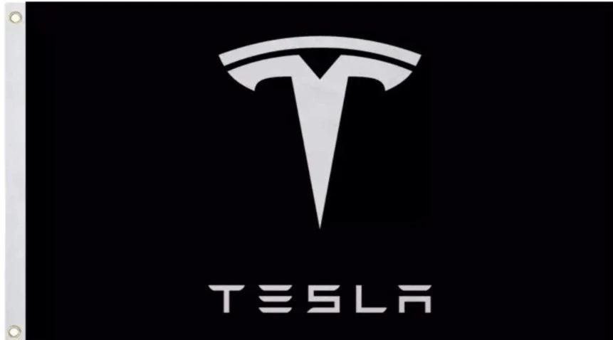 Tesla Flag Model S 3 X Y Car Man Cave 3X5 Ft Polyester Banner USA 90x150cm by flagsjustdoit