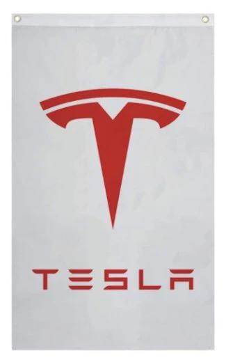 Tesla Flag Model S 3 X Y Vertical 3X5 Ft Polyester Banner USA 90x150cm by flagsjustdoit