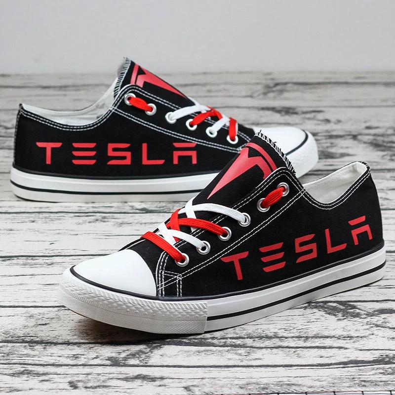 Tesla Canvas Sneakers Shoes For Men Women Fans by Crocs