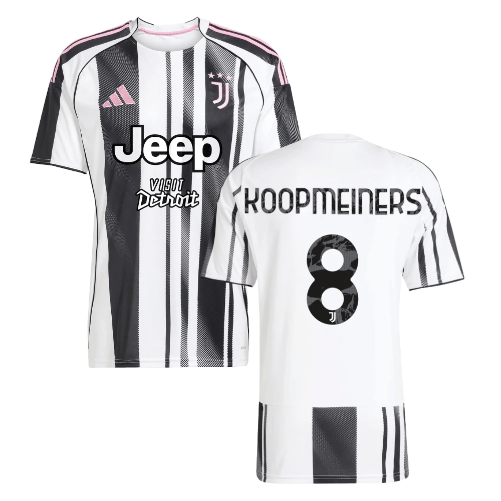 Teun Koopmeiners 8 Juventus 2025-26 Home Men Jersey – White by Soccer Jersey