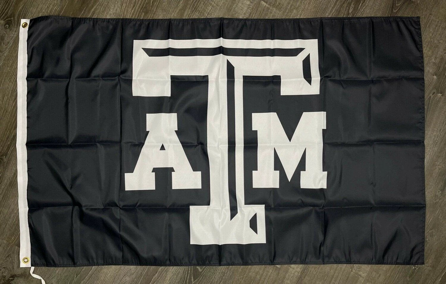 Texas A&M Aggies Logo Flag 3x5 ft Black Sports Banner Man-Cave Garage by flagsjustdoit