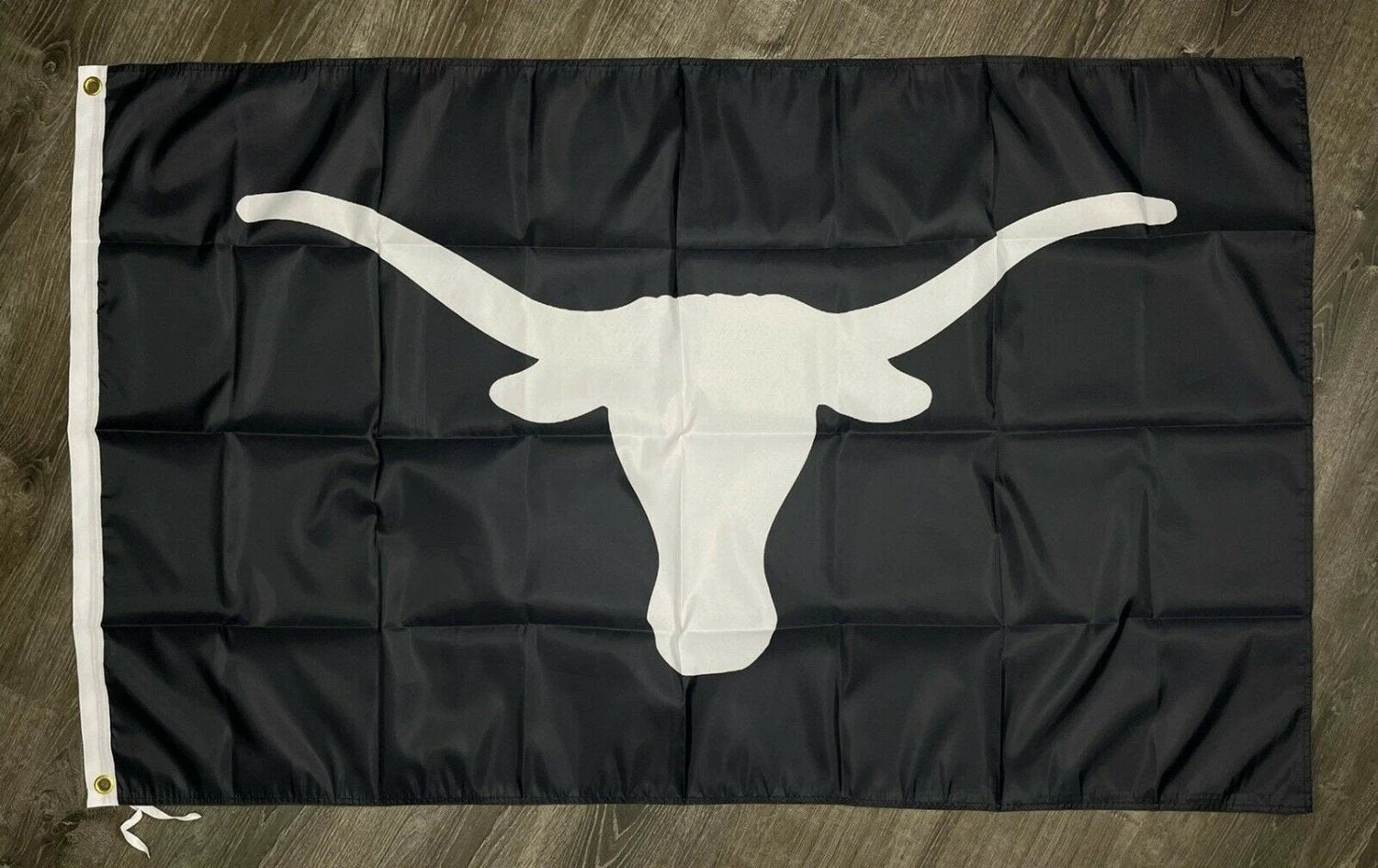 Texas Longhorns Logo Flag 3x5 ft Black Sports Banner Man-Cave Garage by flagsjustdoit