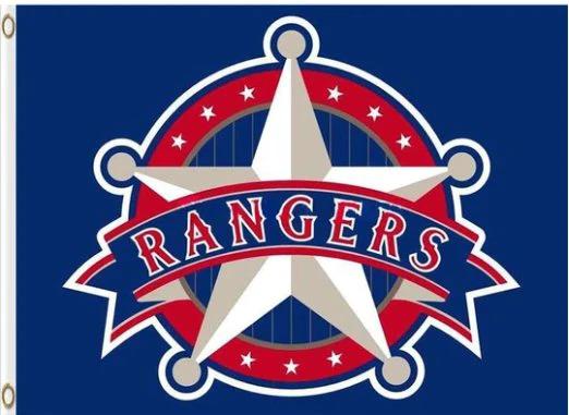 Texas Rangers Baseball Club Flag 3X5 Banner USA Polyester with Brass Grommets by flagsjustdoit