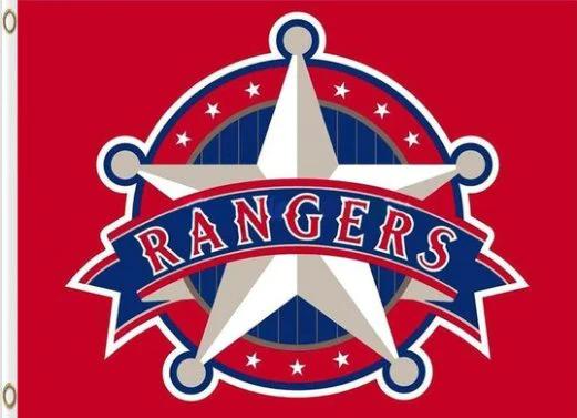 Texas Rangers Baseball Club Flag 3X5Ft Banner USA Polyester with Brass Grommets by flagsjustdoit