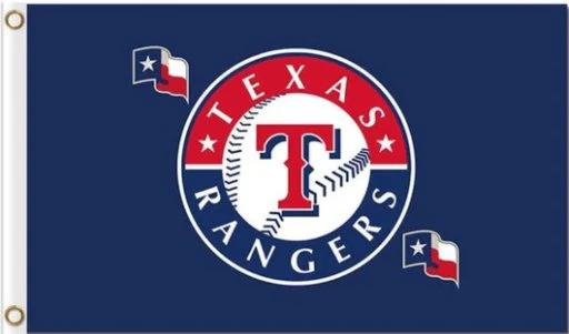 Texas Rangers Baseball Team Flag 3X5Ft Banner USA Polyester with Brass Grommets by flagsjustdoit