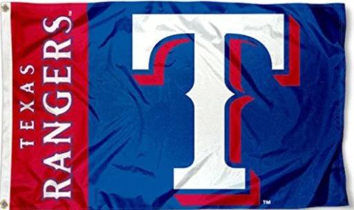 Texas Rangers Sport Flag 3X5Ft Banner USA Polyester with Bras Grommets by flagsjustdoit