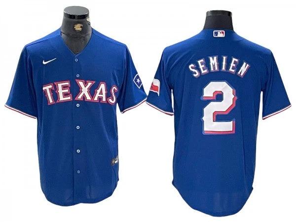 Texas Rangers #2 Marcus Semien Royal Cool Base Jersey by My Store