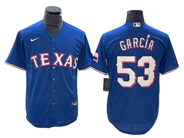 Texas Rangers #53 Adolis Garcia Royal Cool Base Jersey by My Store