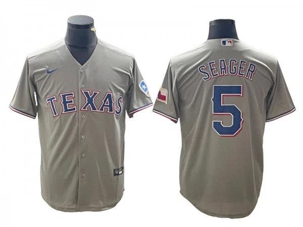 Texas Rangers #5 Corey Seager Gray Cool Base Jersey by My Store