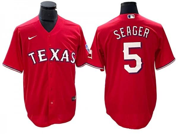 Texas Rangers #5 Corey Seager Red Cool Base Jersey by My Store