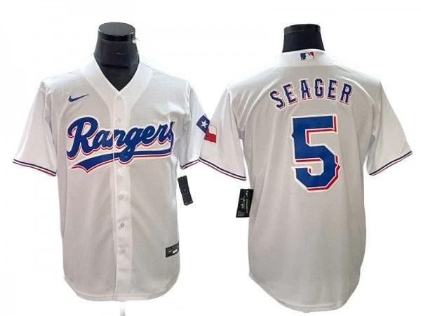 Texas Rangers #5 Corey Seager White Cool Base Jersey by My Store