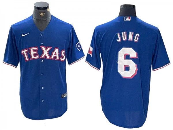 Texas Rangers #6 Josh Jung Royal Cool Base Jersey by My Store