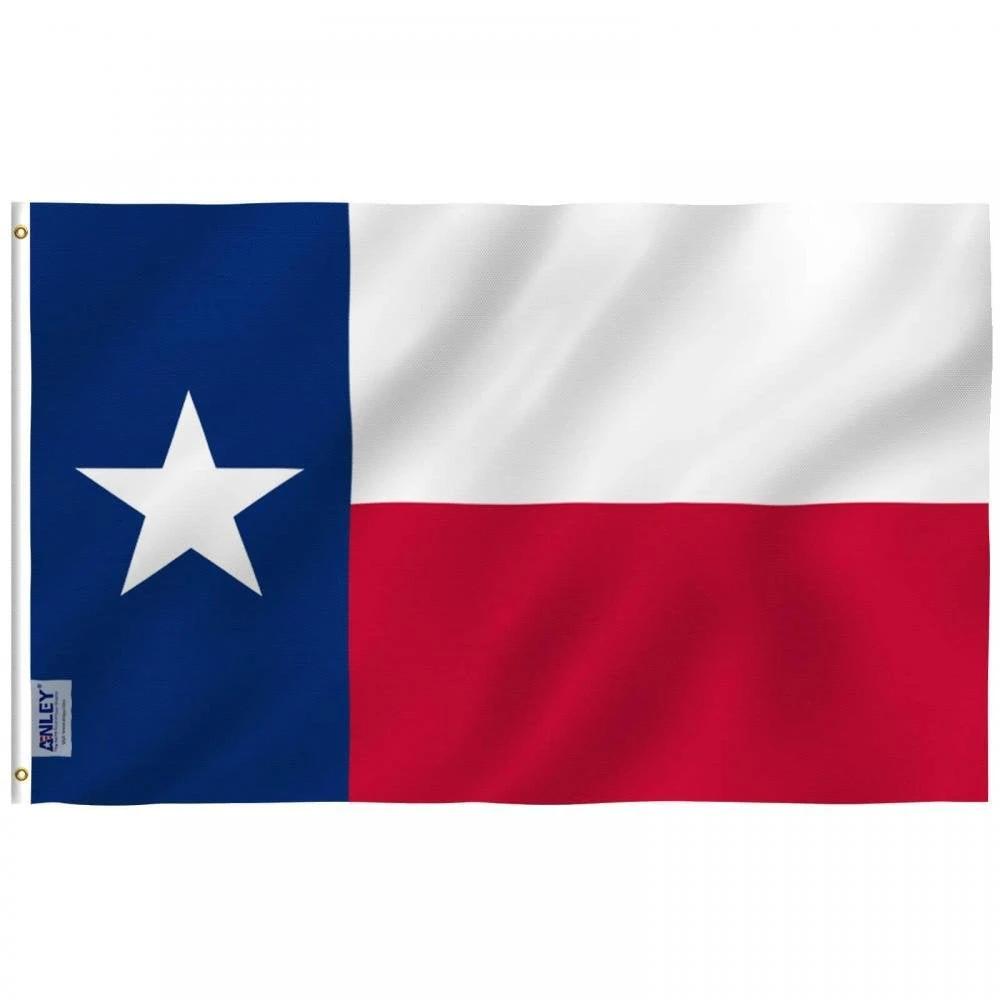 Texas State Flag - Texas State Flag Polyester with Brass Grommets 3X5Ft Banner USA by flagsjustdoit