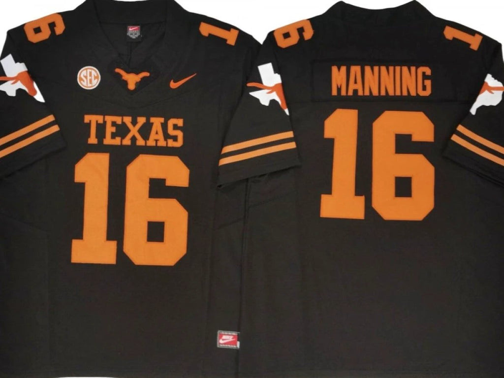 Texas Longhorns #16 Arch Manning Vapor F.U.S.E. Limited Jersey - Texas logo by My Store NCAA Football Jerseys
