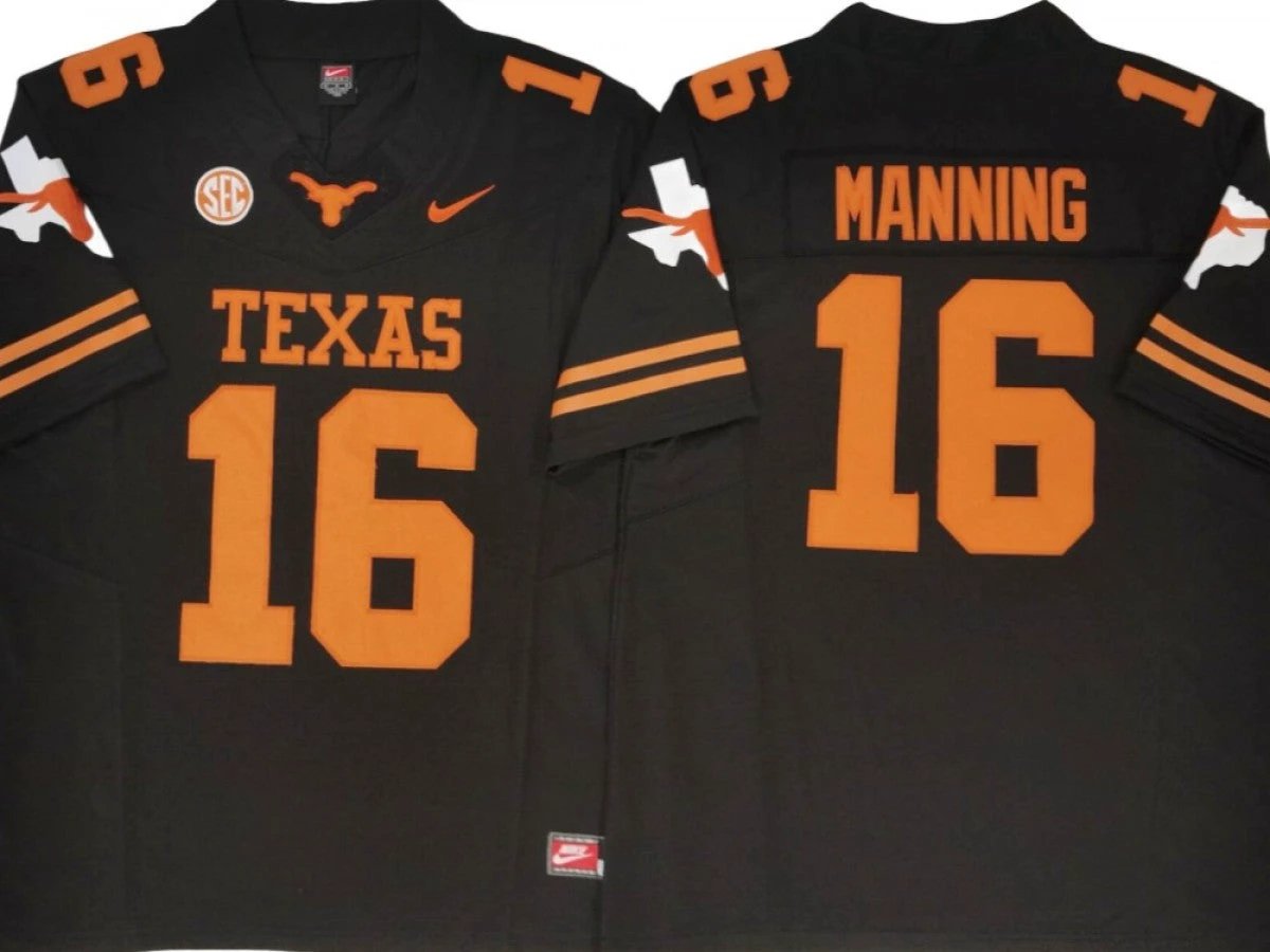 Texas Longhorns #16 Arch Manning Vapor F.U.S.E. Limited Jersey - Texas logo by My Store NCAA Football Jerseys