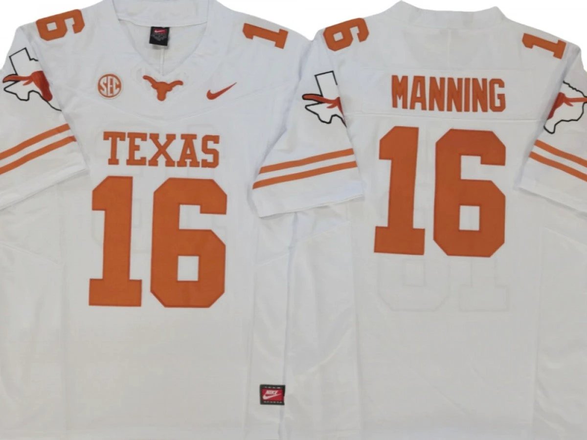 Texas Longhorns #16 Arch Manning Vapor F.U.S.E. Limited Jersey - Texas logo by My Store NCAA Football Jerseys