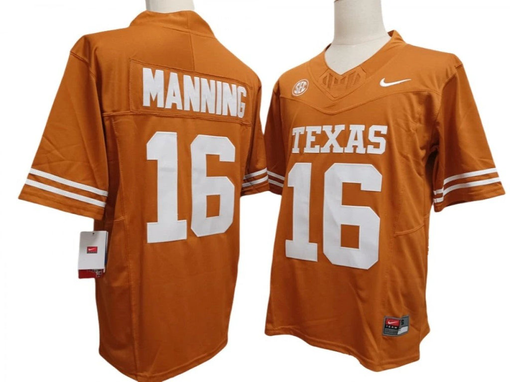 Texas Longhorns #16 Arch Manning Vapor F.U.S.E. Limited Jersey by My Store NCAA Football Jerseys